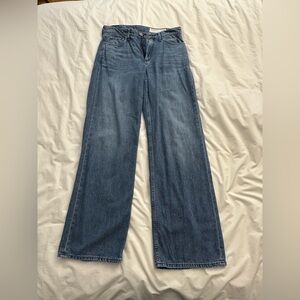 Women's Blue Wide-Leg Jeans